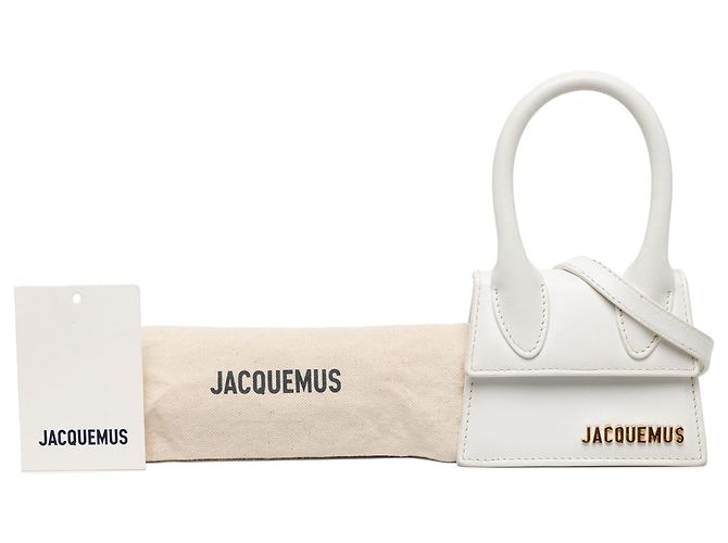 Jacquemus White Leather Le Chiquito - vista 6