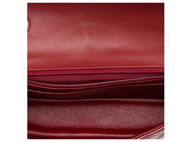 Chanel Red Mini Rectangular Classic Patent Single Flap - vista 4