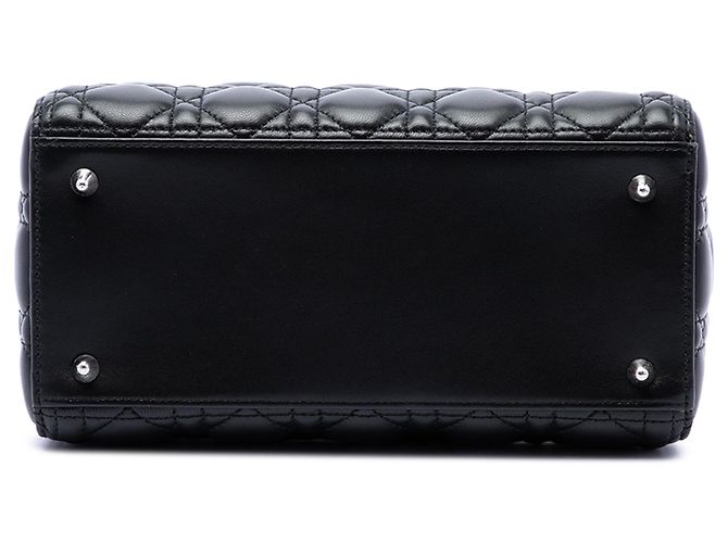 Dior Black Medium Lambskin Cannage Lady Dior - Ansicht 3
