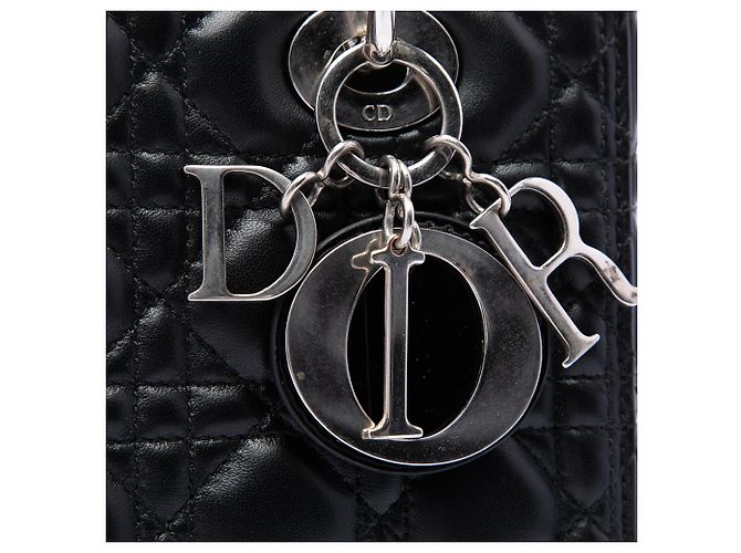 Dior Black Medium Lambskin Cannage Lady Dior - Ansicht 5