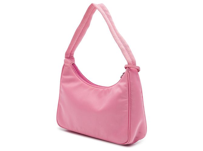 Re-Edition Prada Borsa a tracolla Mini Tessuto Re Edition 2000 Rosa - vista 2