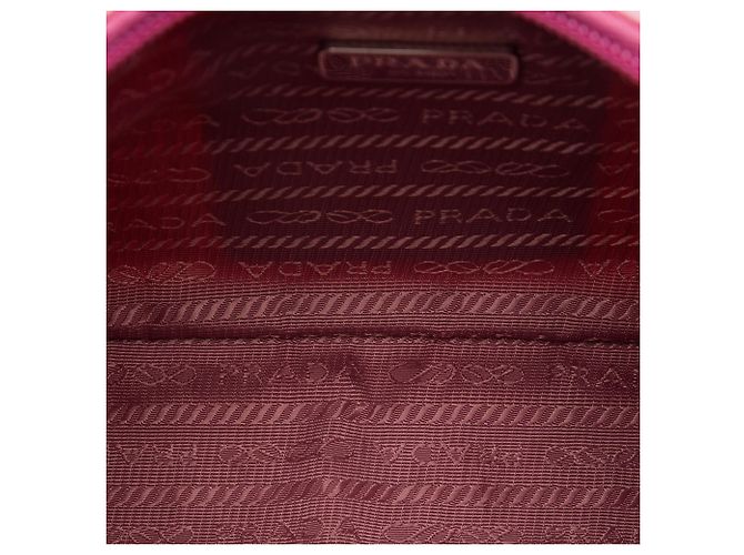Re-Edition Prada Borsa a tracolla Mini Tessuto Re Edition 2000 Rosa - vista 4