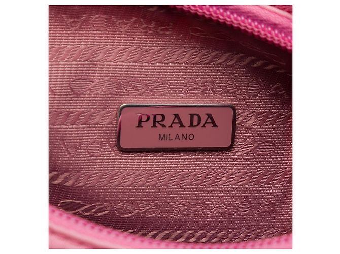 Re-Edition Prada Borsa a tracolla Mini Tessuto Re Edition 2000 Rosa - vista 5