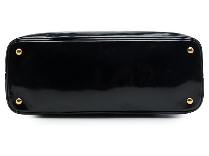 Borsa Prada Black Large Vernice Promenade Satchel - vista 3