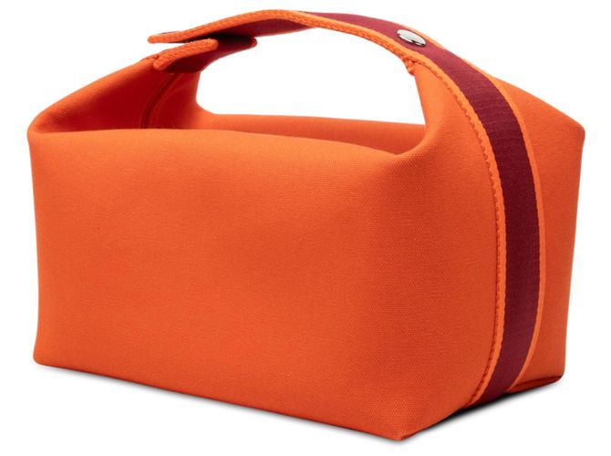 Custodia Hermès Orange Large Toile Bride A Brac - vista 2