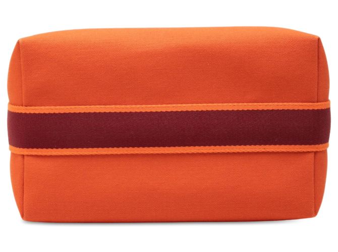Custodia Hermès Orange Large Toile Bride A Brac - vista 3