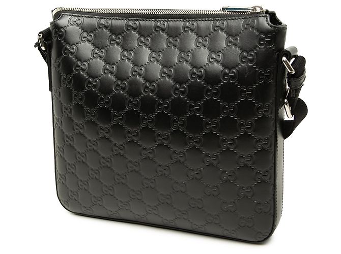 Borsa a tracolla Gucci Black Guccissima - vista 2