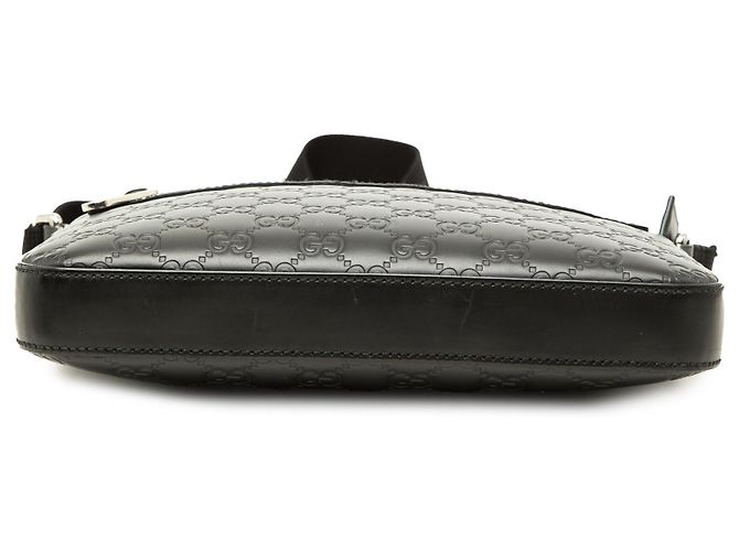 Borsa a tracolla Gucci Black Guccissima - vista 3