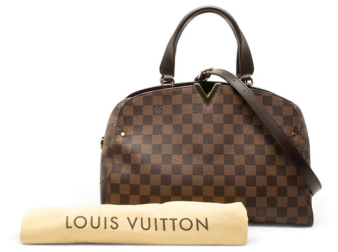 Louis Vuitton Brown Damier Ebene Kensington Bowling - vista 7