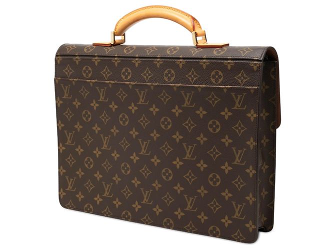 Louis Vuitton Brown Monogram Serviette Conseiller - vista 2