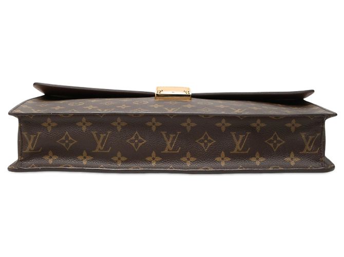 Louis Vuitton Brown Monogram Serviette Conseiller - vista 3