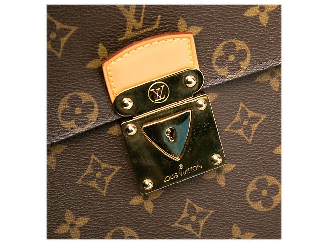 Louis Vuitton Brown Monogram Serviette Conseiller - vista 6