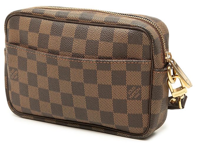 Louis Vuitton Brown Damier Ebene Pochette Billets Macao - vista 2
