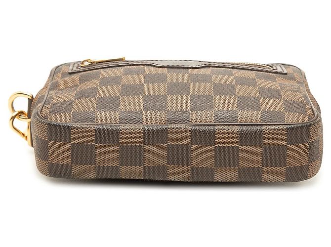 Louis Vuitton Brown Damier Ebene Pochette Billets Macao - vista 3