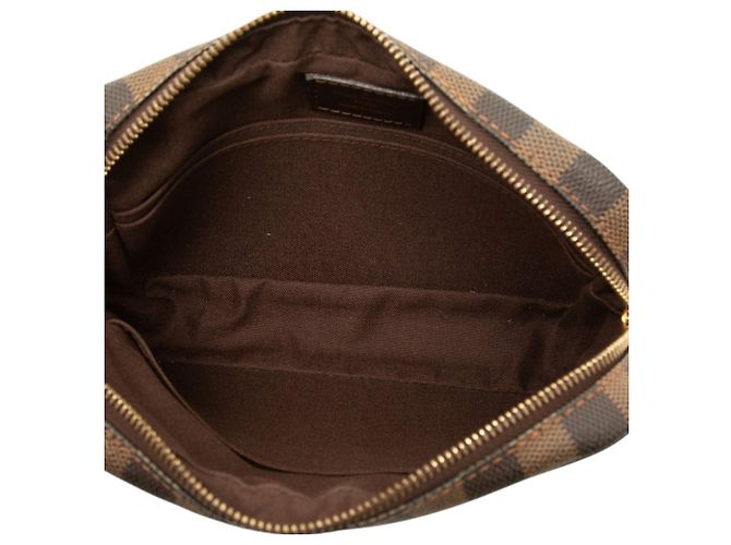 Louis Vuitton Brown Damier Ebene Pochette Billets Macao - vista 4