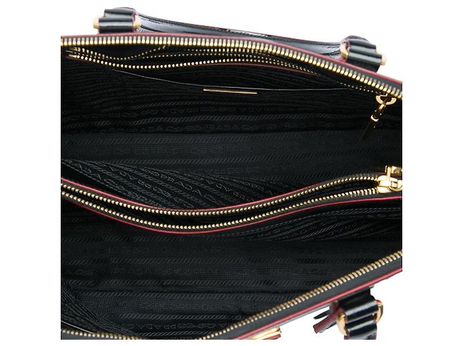 Borsa Prada Black Large Vernice Promenade Satchel - vista 4