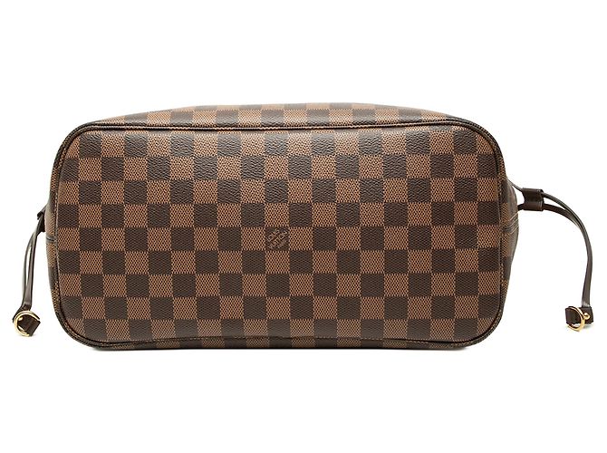 Louis Vuitton Brown Damier Ebene Neverfull MM - vista 3