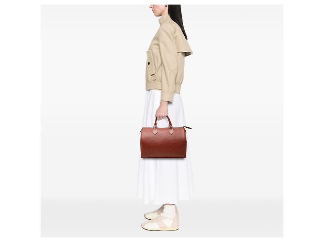 Louis Vuitton Brown Epi Speedy 30 - vista 7