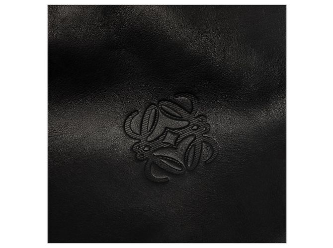Clutch Anagram LOEWE in pelle nera - vista 5