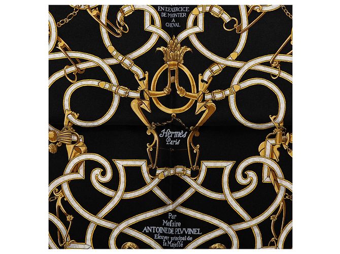 Hermès Black L Instruction du Roy Seidentuch 45 - Ansicht 2