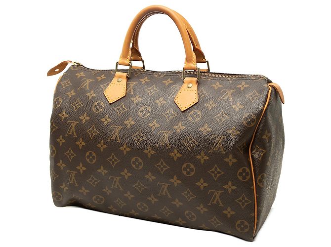 Louis Vuitton Brown Monogram Speedy 35 - vista 2