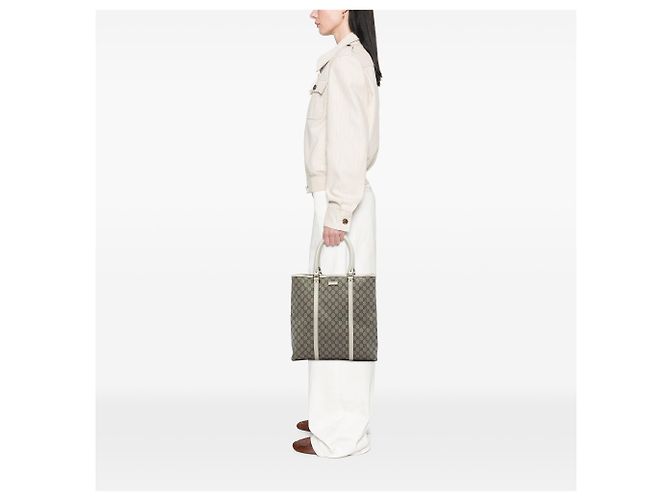 Tote Verticale Gucci Beige GG Supreme Joy - vista 5