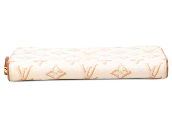 Cartera Larga Zippy Louis Vuitton Beige Monogram Fall For You - vista 3