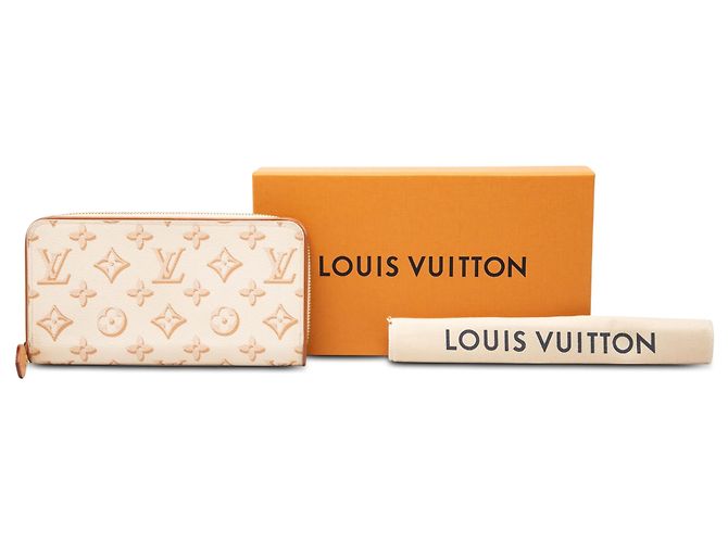 Cartera Larga Zippy Louis Vuitton Beige Monogram Fall For You - vista 7