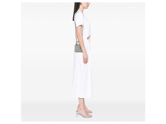 Dior Gray Mini Lambskin Cannage Lady Dior - vista 6