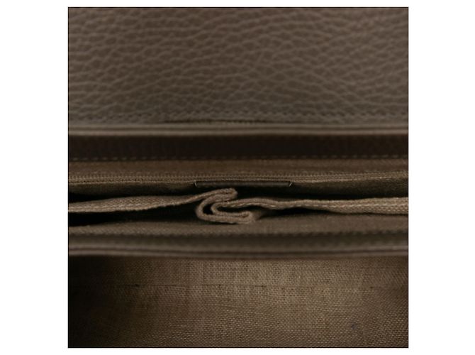 Borsa Satchel Gucci Small Dollar Calf Interlocking G Marrone - vista 4