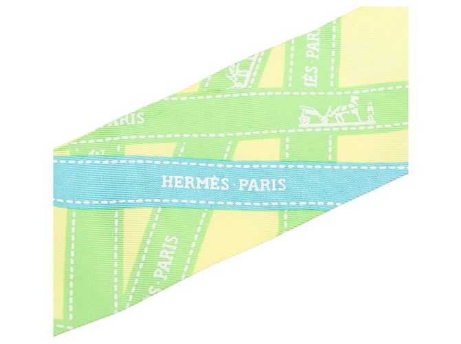 Hermès Yellow Bolduc Seidentuch Twilly - Ansicht 2