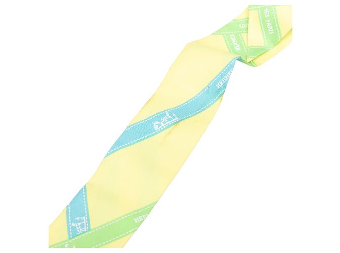 Hermès Yellow Bolduc Seidentuch Twilly - Ansicht 5