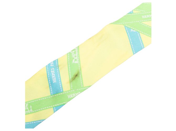 Hermès Yellow Bolduc Seidentuch Twilly - Ansicht 6