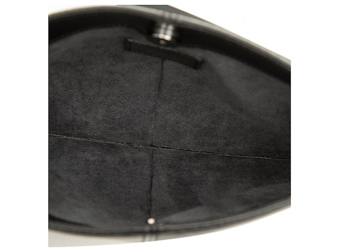 Louis Vuitton Black Epi Demi Lune Pochette - vista 4