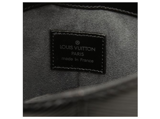 Louis Vuitton Black Epi Demi Lune Pochette - vista 5
