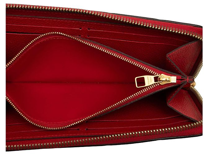 Cartera Louis Vuitton Red Monogram Empreinte Clemence - vista 4