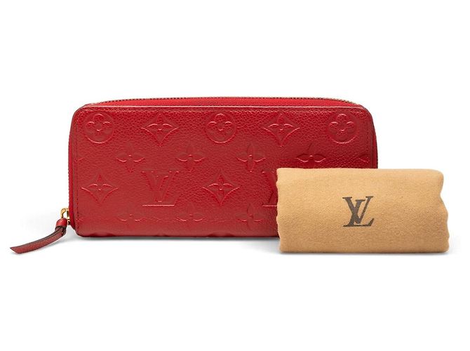 Cartera Louis Vuitton Red Monogram Empreinte Clemence - vista 7