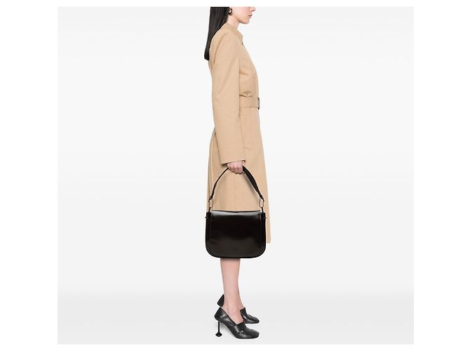 Borsa a tracolla Gucci in vitello marrone - vista 6