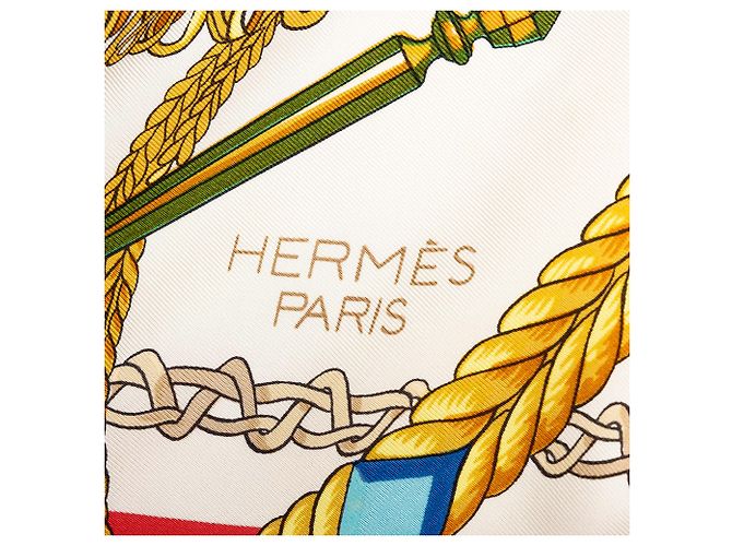 Hermès Red Le Timbalier Seidentuch 90 - Ansicht 4