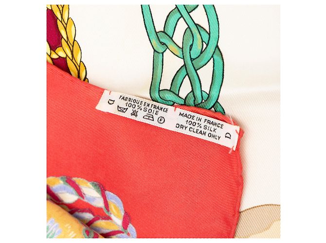 Hermès Red Le Timbalier Seidentuch 90 - Ansicht 5