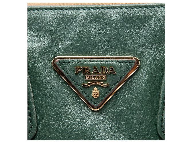 Prada Borsa Evasion Small in pelle di vitello morbida Verde - vista 5
