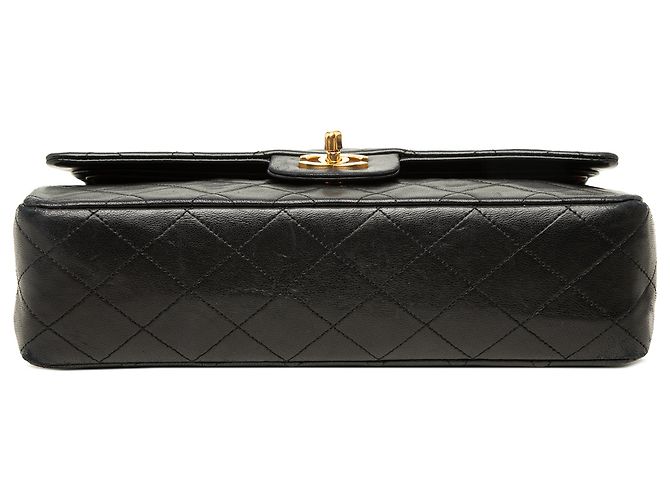 Chanel Black Medium Classic Lambskin Double Flap - Ansicht 3