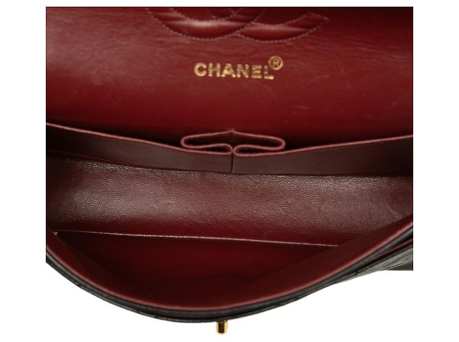 Chanel Black Medium Classic Lambskin Double Flap - Ansicht 4