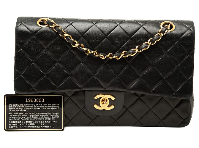 Chanel Black Medium Classic Lambskin Double Flap - Ansicht 7