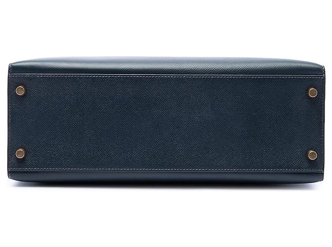 Hermès Blue Courchevel Kelly II Sellier 32 - vista 3