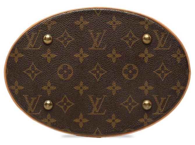 Louis Vuitton Brown Monogram Petit Bucket - vista 3