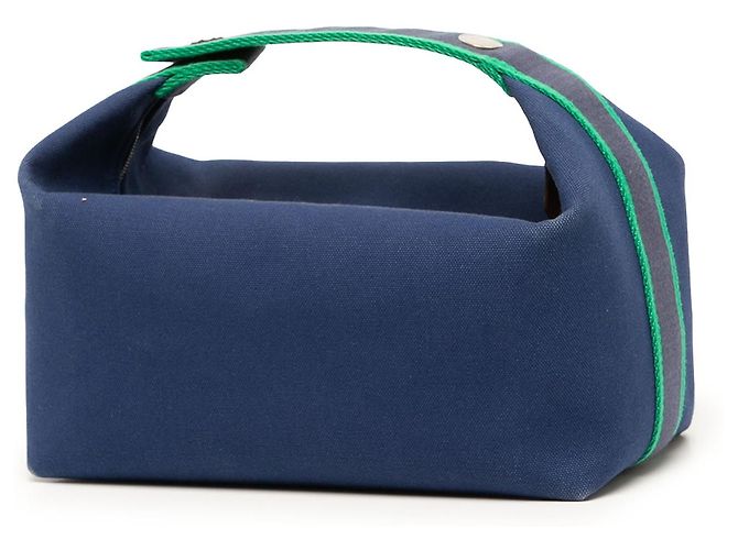 Hermès Blue Small Toile Bride A Brac Case Etui - Ansicht 2