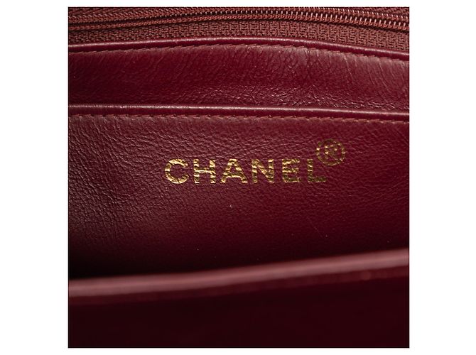 Borsa a tracolla Chanel Black CC Quilted Lambskin Straight Flap - vista 5
