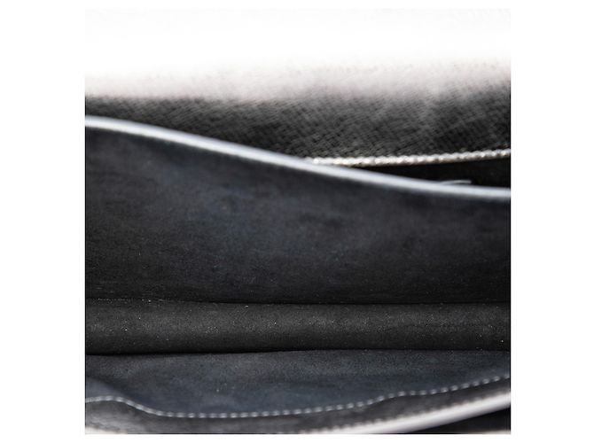 Autre Marque Saint Laurent Silver Medium Metallic Calfskin Monogram Sunset Crossbody - vista 4