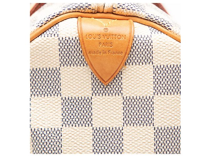 Louis Vuitton White Damier Azur Speedy 25 - vista 4